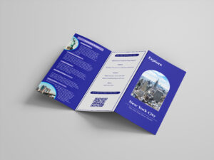 mockup of a brochure